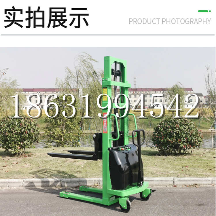 白银区电动叉车堆高车液压铲车电瓶1吨2吨站驾步行式小型全自动叉车